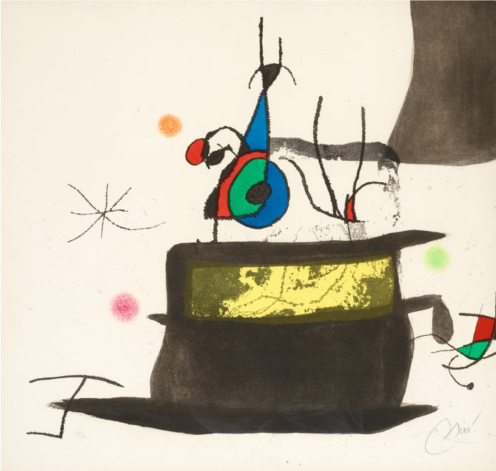 胡安·米罗(Joan Miró)高清作品 《Le carrosse d'oiseaux》(115)