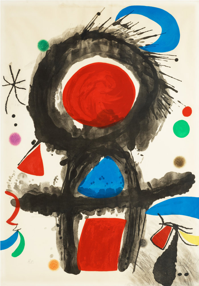 ·米罗（Joan Miró）高清作品 《Joan Miró Espanja 1893-1983-Pic de la mirandole》（151）胡安