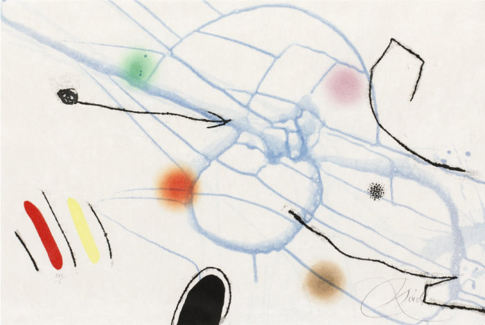 胡安·米罗（Joan Miró）高清作品 《Utan titel, ur Le marteau sans maitre. (d)》（057）