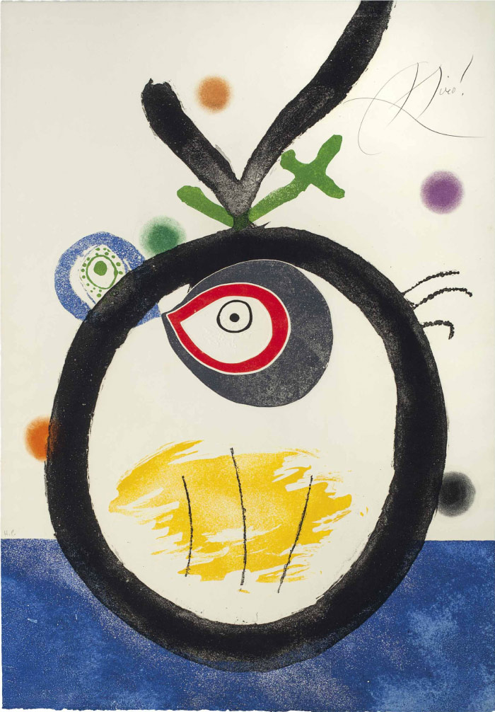 胡安·米罗（Joan Miró）高清作品 《QUATRE COLORS APARIEN EL MÓN3》（067）