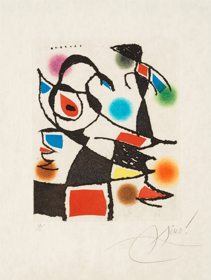 胡安·米罗（Joan Miró）高清作品 《Utan titel, ur Le-marteau sans maitre》（060）