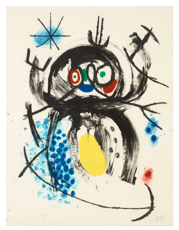 胡安·米罗(Joan Miró)高清作品 《L'automobiliste à moustaches》(113)