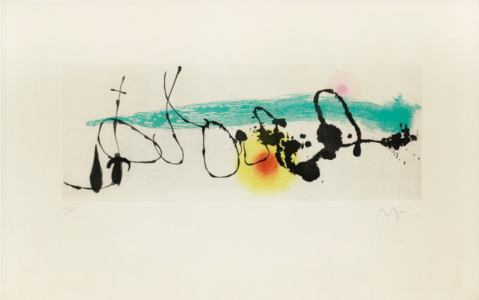 胡安·米罗（Joan Miró）高清作品 《Soleil noyé I. (d)》（155）
