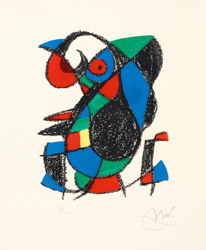 胡安·米罗（Joan Miró）高清作品 《-Utan titel, ur Joan Miró Lithographe II.》（139）
