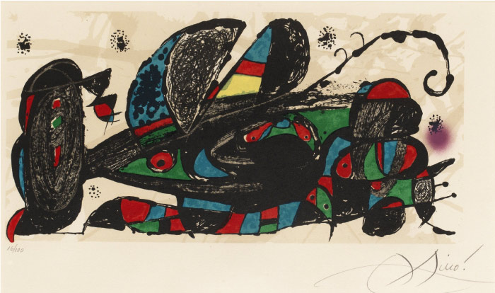 胡安·米罗（Joan Miró）高清作品 《TEXTES DE JAMES JOHNSON SWEENEY》（150）