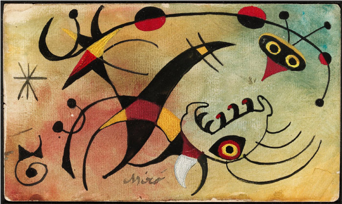胡安·米罗（Joan Miró）高清作品 《Joan Miró Espanja 1893-1983-Le resume calcule avec l'oiseau》（125）