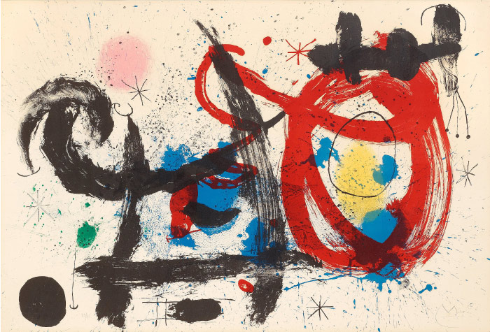 胡安·米罗（Joan Miró）高清作品 《Le cheval ivre》（117）