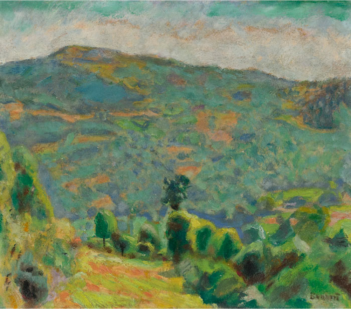 皮埃尔·博纳尔(Pierre Bonnard)高清作品-《山地风景 PAYSAGE MONTAGNEUX DU DAUPHINÉ》(058)