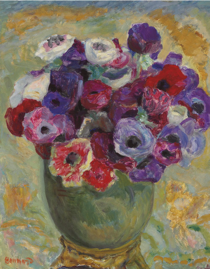 皮埃尔·博纳尔(Pierre Bonnard)高清作品-《海葵 银莲花 》(001)