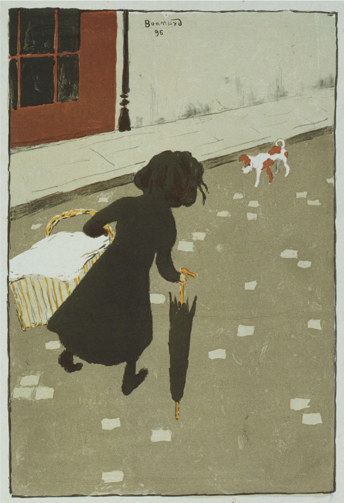 皮埃尔·博纳尔(Pierre Bonnard)高清作品-《洗衣店的小女孩The Little Laundry Girl》(070)