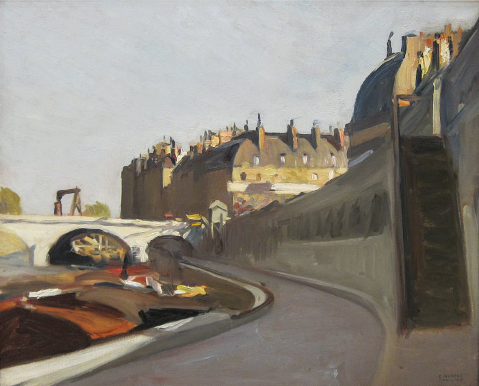 爱德华·霍普（Edward Hopper）高清作品-大奥古斯丁码头 1909年