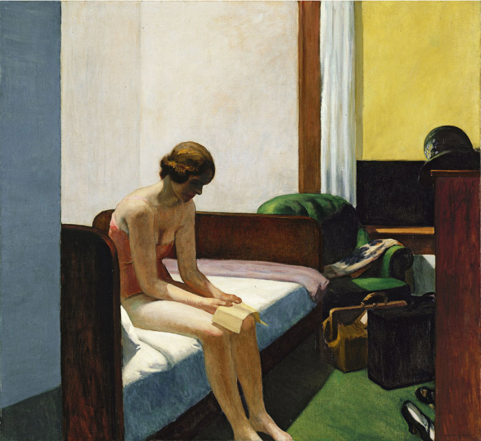爱德华·霍普(Edward Hopper)高清作品-酒店客房 Hotel Room 1931