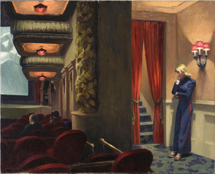 爱德华·霍普（Edward Hopper）高清作品-纽约电影1939年