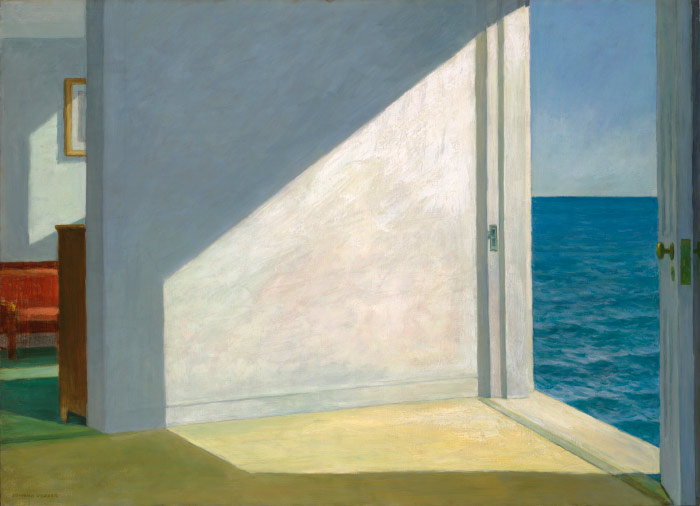 爱德华·霍普(Edward Hopper)高清作品-海边房子 Rooms by the Sea