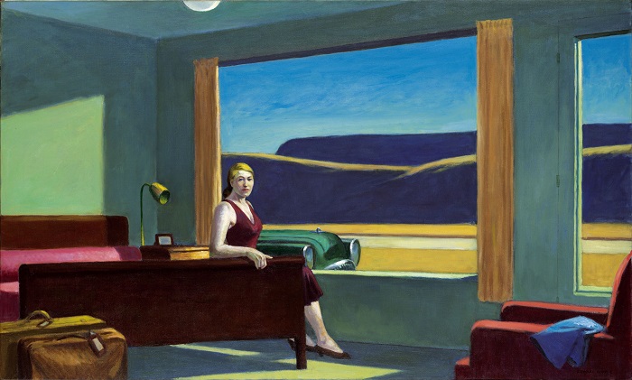 爱德华·霍普（Edward Hopper）高清作品-西部汽车旅馆 1957年