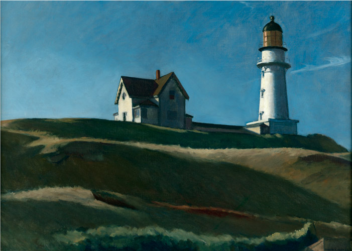 爱德华·霍普（Edward Hopper）高清作品-灯塔山Lighthouse HIll
