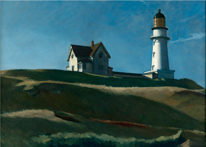 爱德华·霍普(Edward Hopper)高清作品-灯塔山Lighthouse HIll