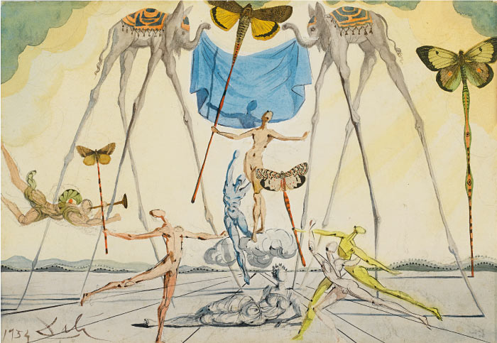萨尔瓦多·达利(Salvador Dalí，西班牙画家)高清作品-采摘者，1954年