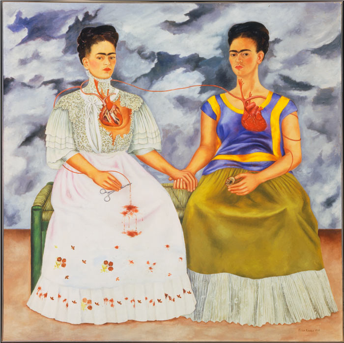 弗里达·卡罗（Frida Kahlo，墨西哥）高清作品-1939年 两个弗里达斯画像
