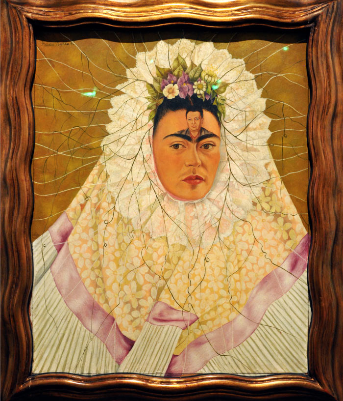 弗里达·卡罗（Frida Kahlo，墨西哥）高清作品-弗里达·卡罗（Frida Kahlo）高清作品-我心目中的Tehuana或Diego自画像
