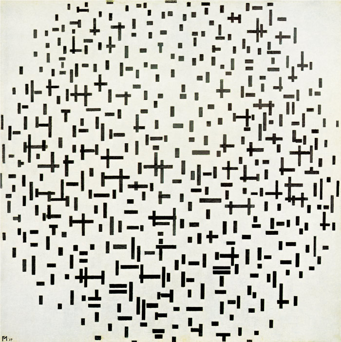 皮特·蒙德里安(Piet Mondrian)高清作品-构图Composition