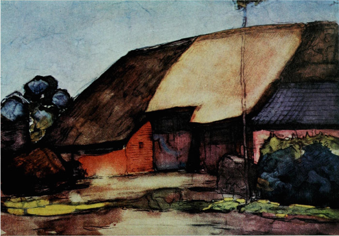 皮特·蒙德里安(Piet Mondrian)高清作品-尼斯特罗德的小农场