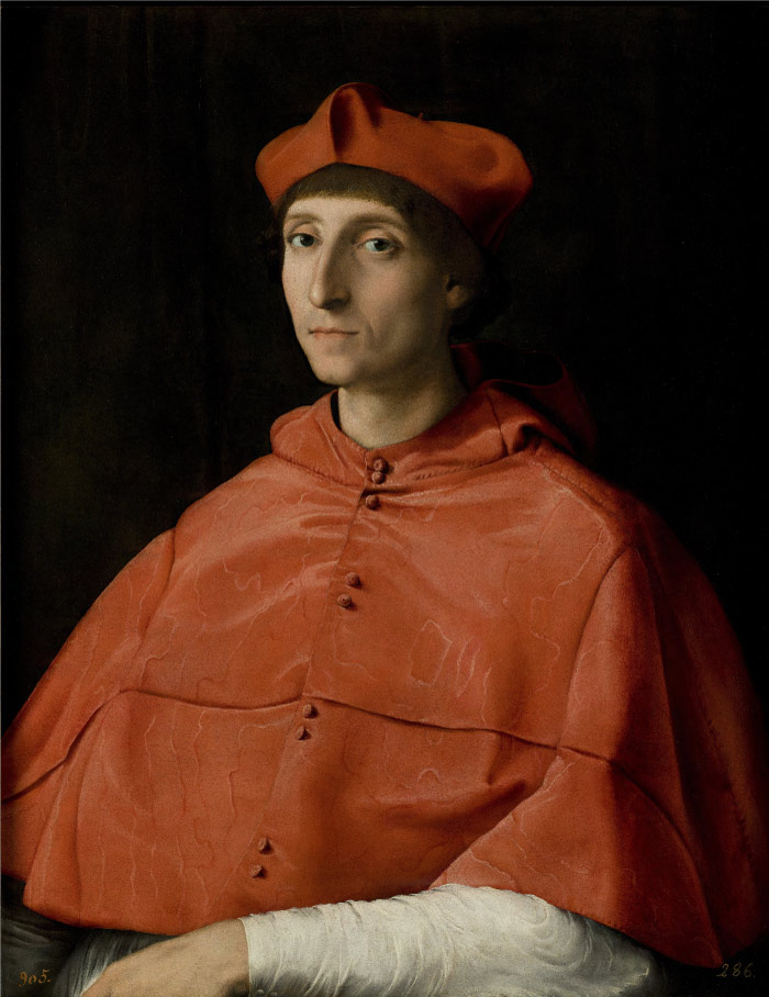 拉斐尔（Raphael，意大利画家）作品《红衣主教肖像》-1