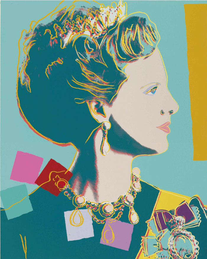 安迪·沃霍尔(Andy Warhol)-丹麦女王玛格丽特二世 (39)
