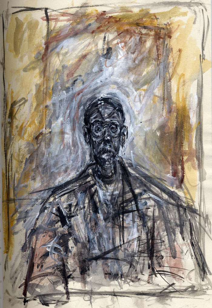 阿尔贝托·贾科梅蒂(Alberto Giacometti)-Grande tête noire. 1961