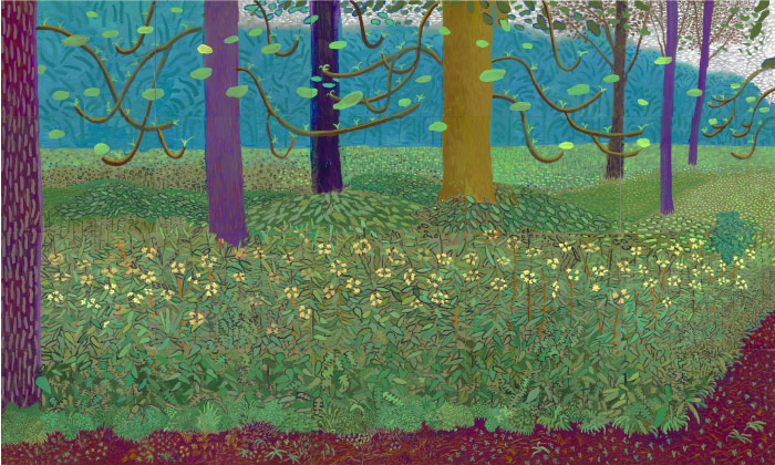 大卫·霍克尼（David Hockney，英国）高清作品-2010在树下