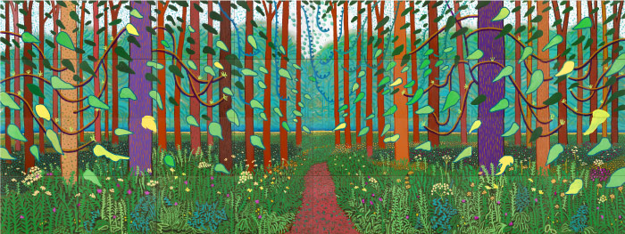 大卫·霍克尼（David Hockney，英国）高清作品-2011年春天的到来