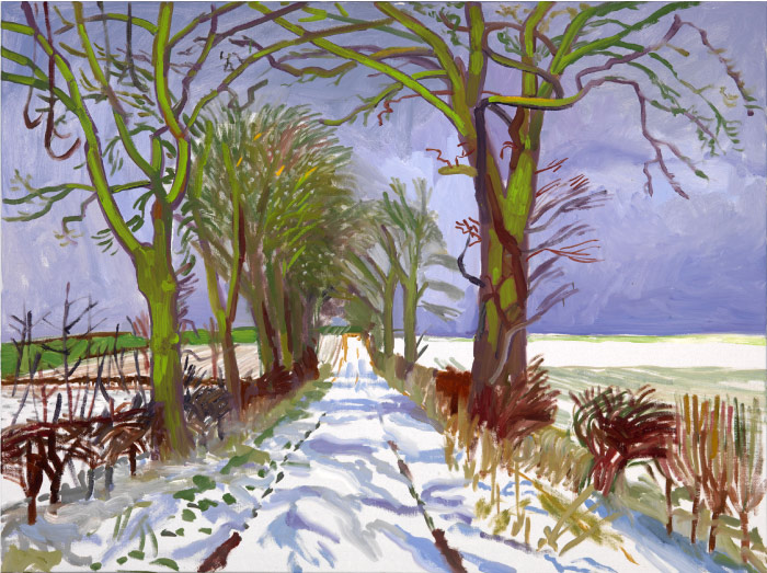 大卫·霍克尼（David Hockney，英国）高清作品-2006年冬季雪隧道