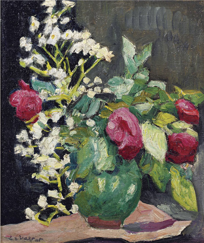 路易斯·沃塔特(Louis Valtat)高清作品-《花瓶与花》，1931年