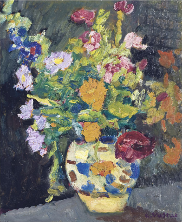 路易斯·沃塔特(Louis Valtat)高清作品-《花瓶》，1921年