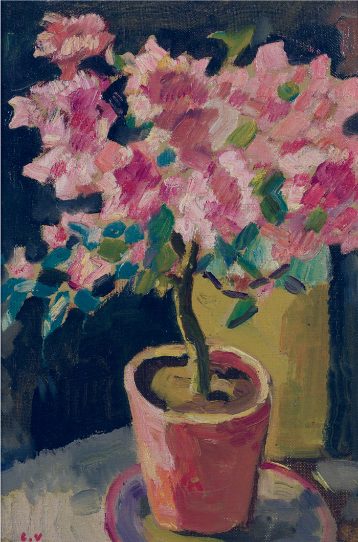 路易斯·沃塔特(Louis Valtat)高清作品-Pot with Azalea, 1927