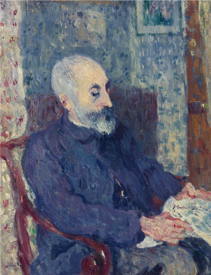 路易斯·沃塔特(Louis Valtat)高清作品-维克托·瓦尔塔特先生，艺术家之父，1895年