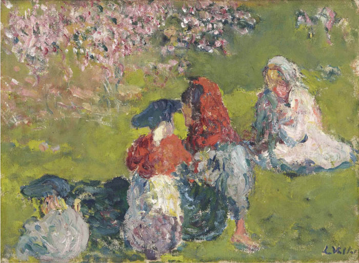 路易斯·沃塔特(Louis Valtat)高清作品-路易斯·沃塔特(Louis Valtat)高清作品-《草地上的晚餐》，1901年