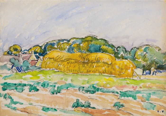 路易斯·沃塔特(Louis Valtat)高清作品-诺曼底的干草垛 1916年