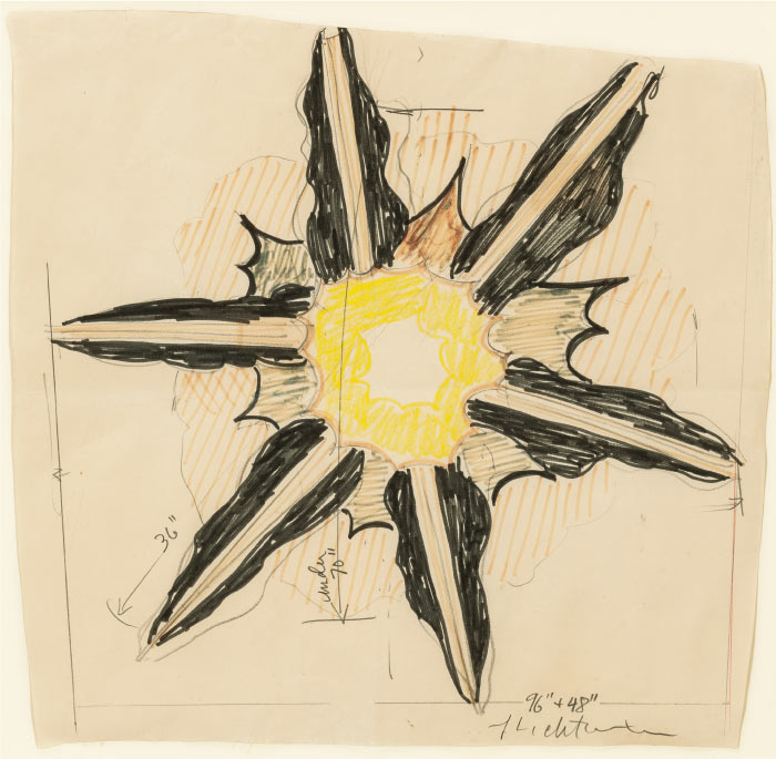 罗伊·利希滕斯坦（Roy Lichtenstein）高清作品-(54)爆炸