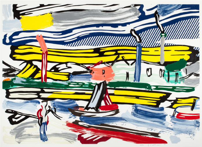 罗伊·利希滕斯坦（Roy Lichtenstein）高清作品-(45) 帆船