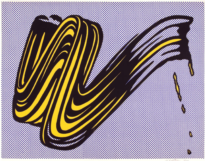 罗伊·利希滕斯坦（Roy Lichtenstein）高清作品-(10)笔触