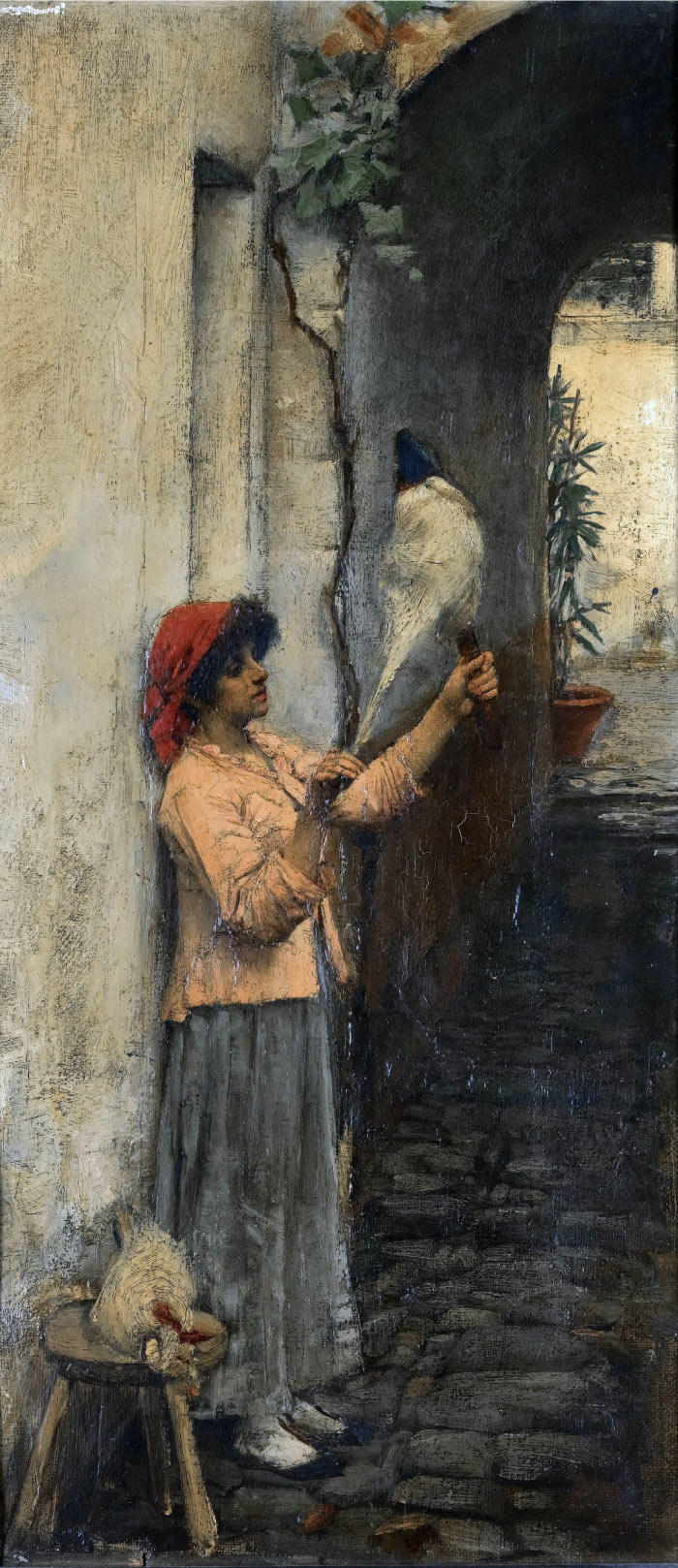 沃特豪斯(John William Waterhouse) 高清作品-34 棉花糖