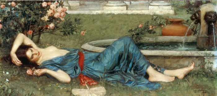 沃特豪斯(John William Waterhouse) 高清作品-70 甜蜜的夏天