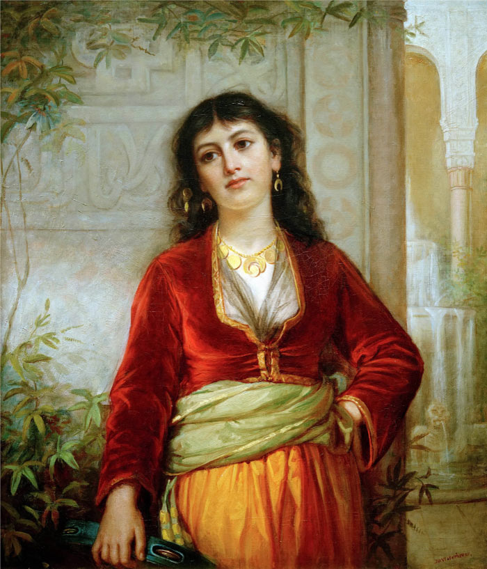 沃特豪斯(John William Waterhouse) 高清作品-56 不受欢迎的同伴——开罗的街景