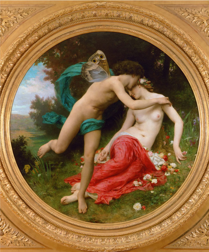 威廉·阿道夫·布格罗(William Adolphe Bouguereau)高清作品芙罗拉与泽非罗斯