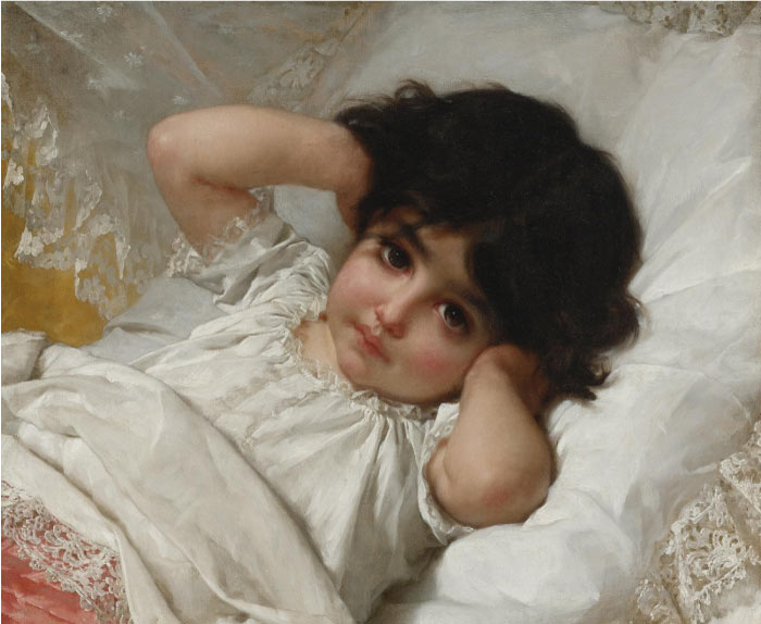 威廉·阿道夫·布格罗(William Adolphe Bouguereau)高清作品-小女孩