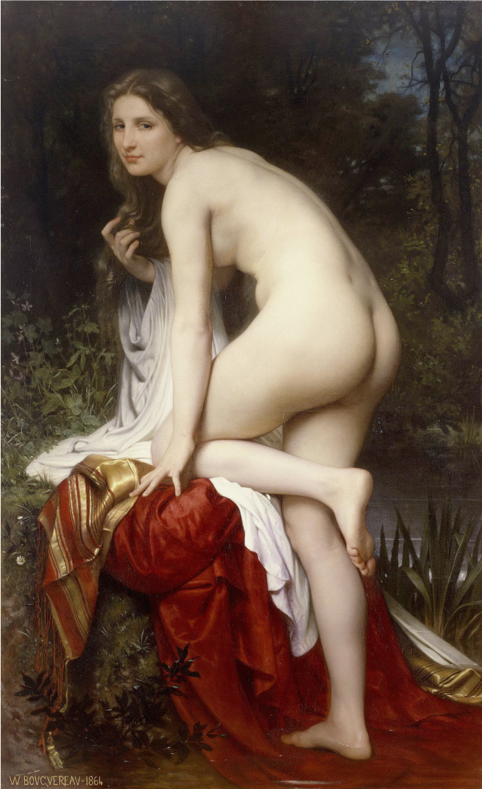 威廉·阿道夫·布格罗（William Adolphe Bouguereau)高清作品-浴女