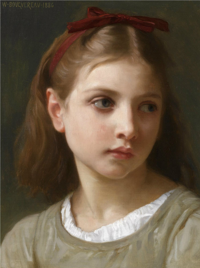 威廉·阿道夫·布格罗（William Adolphe Bouguereau)高清作品-Une petite fille (1886)