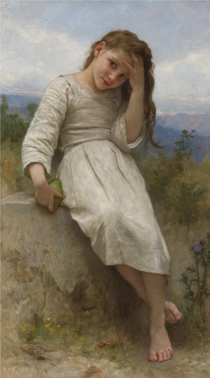 威廉·阿道夫·布格罗(William Adolphe Bouguereau)高清作品-The Little Marauder