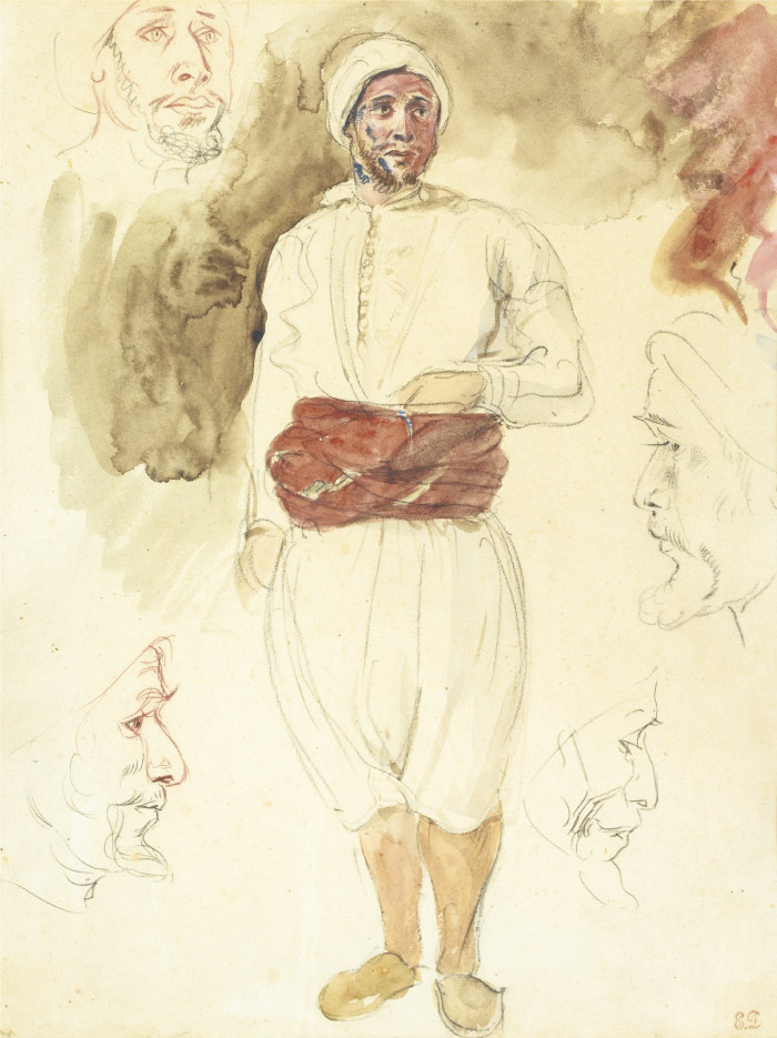 欧仁·德拉克鲁瓦（Eugene Delacroix）高清作品 -（039）